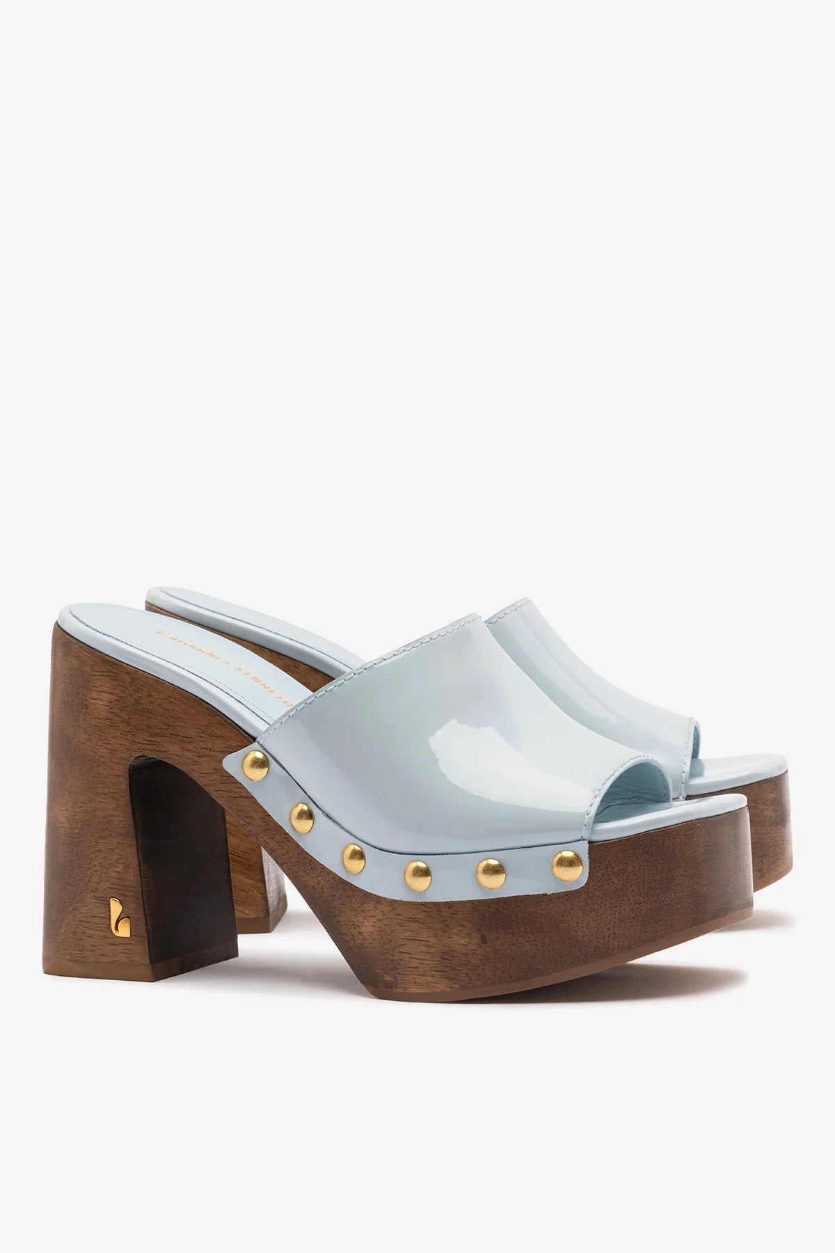 Larroudé x Kenneth Cole: Mule Maya Patent Leather